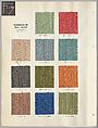 Schumacher's Taliesin Line of Decorative Fabrics and Wallpapers Designed by Frank Lloyd Wright, Frank Lloyd Wright (American, Richland Center, Wisconsin 1867–1959 Phoenix, Arizona), Book (a) together with a conforming masonite authorized dealer sign (b), American