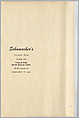 Schumacher's Taliesin Line of Decorative Fabrics and Wallpapers Designed by Frank Lloyd Wright, Frank Lloyd Wright (American, Richland Center, Wisconsin 1867–1959 Phoenix, Arizona), Book (a) together with a conforming masonite authorized dealer sign (b), American