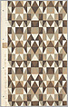 Schumacher's Taliesin Line of Decorative Fabrics and Wallpapers Designed by Frank Lloyd Wright, Frank Lloyd Wright (American, Richland Center, Wisconsin 1867–1959 Phoenix, Arizona), Book (a) together with a conforming masonite authorized dealer sign (b), American