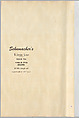 Schumacher's Taliesin Line of Decorative Fabrics and Wallpapers Designed by Frank Lloyd Wright, Frank Lloyd Wright (American, Richland Center, Wisconsin 1867–1959 Phoenix, Arizona), Book (a) together with a conforming masonite authorized dealer sign (b), American