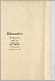 Schumacher's Taliesin Line of Decorative Fabrics and Wallpapers Designed by Frank Lloyd Wright, Frank Lloyd Wright (American, Richland Center, Wisconsin 1867–1959 Phoenix, Arizona), Book (a) together with a conforming masonite authorized dealer sign (b), American