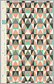 Schumacher's Taliesin Line of Decorative Fabrics and Wallpapers Designed by Frank Lloyd Wright, Frank Lloyd Wright (American, Richland Center, Wisconsin 1867–1959 Phoenix, Arizona), Book (a) together with a conforming masonite authorized dealer sign (b), American