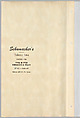 Schumacher's Taliesin Line of Decorative Fabrics and Wallpapers Designed by Frank Lloyd Wright, Frank Lloyd Wright (American, Richland Center, Wisconsin 1867–1959 Phoenix, Arizona), Book (a) together with a conforming masonite authorized dealer sign (b), American