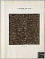 Schumacher's Taliesin Line of Decorative Fabrics and Wallpapers Designed by Frank Lloyd Wright, Frank Lloyd Wright (American, Richland Center, Wisconsin 1867–1959 Phoenix, Arizona), Book (a) together with a conforming masonite authorized dealer sign (b), American