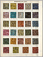Schumacher's Taliesin Line of Decorative Fabrics and Wallpapers Designed by Frank Lloyd Wright, Frank Lloyd Wright (American, Richland Center, Wisconsin 1867–1959 Phoenix, Arizona), Book (a) together with a conforming masonite authorized dealer sign (b), American