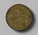Business Card, Probably Robert Lovett (early 19th century), Brass