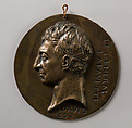 Medallion of the Marquis de Lafayette, Pierre Jean David d'Angers (French, Angers 1788–1856 Paris), Bronze