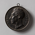 Medal of the Marquis de Lafayette, Jacques Edouard Gatteaux (French, Paris 1788–1881 Paris), Iron