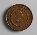 Medal of the Marquis de Lafayette, Probably Pierre Antoine Montagny, Bronze