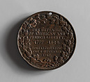Medal of the Marquis de Lafayette, François Augustin Caunois (French, 1787–1859), Iron