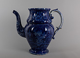 Coffeepot, Enoch Wood &amp; Sons (British, active Burslem, 1818–46), Earthenware, transfer-printed, British (American market)