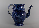 Coffeepot, Enoch Wood &amp; Sons (British, active Burslem, 1818–46), Earthenware, transfer-printed, British (American market)