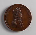 Medal of Captain Lewis Warrington, Moritz Fürst (born 1782, active United States, 1807–ca. 1840), Bronze, American