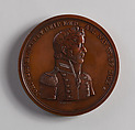 Medal of Captain Johnston Blakely, Moritz Fürst (born 1782, active United States, 1807–ca. 1840), Bronze, American