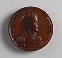 Medal of Major General Jacob Brown, Moritz Fürst (born 1782, active United States, 1807–ca. 1840), Bronze, American