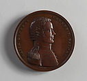 Medal of Major General E. P. Gaines, Moritz Fürst (born 1782, active United States, 1807–ca. 1840), Bronze, American