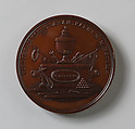 Medal in Memory of Lieutenant William Burrows, Moritz Fürst (born 1782, active United States, 1807–ca. 1840), Bronze, American