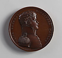 Medal of Major General Alexander Macomb, Moritz Fürst (born 1782, active United States, 1807–ca. 1840), Bronze, American