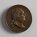 Medal Commemorating the Treaty of Commerce between France and the United States, Bertrand Andrieu (French, Bordeaux 1761–1822 Paris), Bronze
