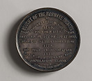 Medal, William H. Key (active 1864–92), Silver or white-metal