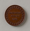 Token of George Washington, Bronze