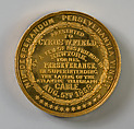 Medal, George Hampden Lovett (1824–1894), Gold, American
