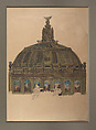 Design for the central dome of the Palacio de Bellas Artes, Mexico City, Louis C. Tiffany (American, New York 1848–1933 New York), Watercolor, gouache, brown and black ink, and graphite on board, American