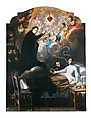 The Miracle of Saint Aloysius Gonzaga and the Novice Nicolás Celestini (El milagro de san Luis Gonzaga y el novato Nicolás Celestini), Miguel Cabrera Mexican, Oil on canvas (Óleo sobre lienzo), Mexican