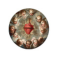 The Sacred Heart of Jesus (El Sagrado Corazón de Jesús), Miguel Cabrera Mexican, Oil on copper (Óleo sobre cobre), Mexican