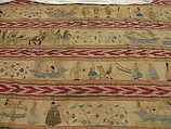Shawl (Rebozo), Silk embroidered with cotton, silk, and metal-wrapped thread, Mexico