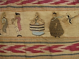 Shawl (Rebozo), Silk embroidered with cotton, silk, and metal-wrapped thread, Mexico