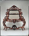 Étagère, Alexander Roux (1813–1886), Rosewood, rosewood veneer; chestnut, tulip poplar, bird's-eye maple (secondary woods), American