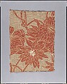 Woven water-lily sample, Associated Artists (1883–1907), Silk, woven, American