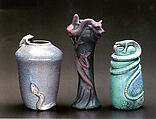 Vase, S. A. Weller Pottery (1888–1948), Earthenware, American