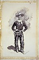 Lin McLean, Frederic Remington American, Ink, wash, and gouache on paper, American