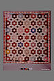 Quilt, Hexagon or Honeycomb pattern, Rebecca Davis, Cotton, American