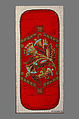 Beadwork panel, Silk and glass beads, American