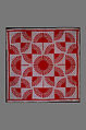 Quilt, Fan pattern, Cotton, American