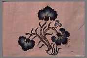 Embroidered bed hangings, Ruth Culver Coleman (died 1801), Linen embroidered with wool, American
