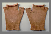 Gloves, United Society of Believers in Christ’s Second Appearing (“Shakers”) (American, active ca. 1750–present), Cotton, knitted, American, Shaker