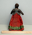 Canoe Model with Dolls, Canoe: Birchbark, wood, quill
Dolls: Silk, cotton, wool, glass, resin, Micmac