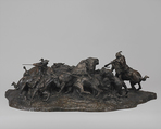 Meat for Wild Men, Charles M. Russell American, Bronze, American