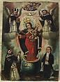 Virgin of the Rosary with Dominican Saints and Donor, Oil on copper, Mexican