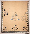 Embroidered blanket, Ruth Brewster Sampson, Wool embroidered with wool, American
