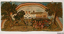 Hooked Rug, Lucy Trask Barnard (1800–1896), Wool, American