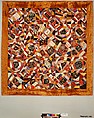 Quilt, Crazy pattern, Aletta Whitehouse Davis (1830?–1925), Silk, silk velvet, cotton, and chenille, American