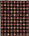 Quilt, Star of Lemoyne pattern variation, Silk and cotton, American