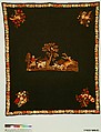 Embroidered Tablecover, Wool, embroidered, American