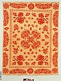 Coverlet, Wool, cotton, woven, American
