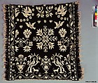 Crib or Doll Coverlet, Probably David Daniel Haring (1800–1889), Wool and cotton, woven, American